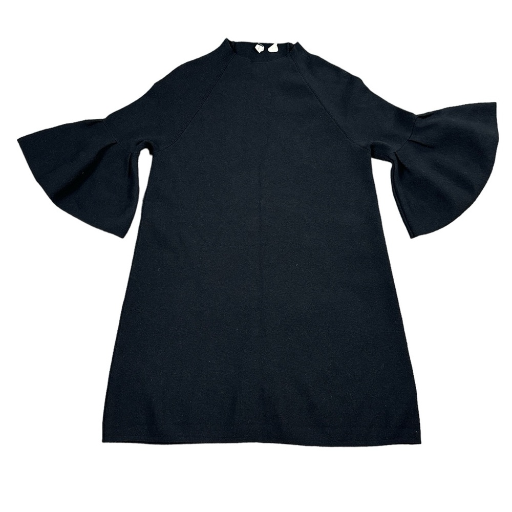 Anthropologie Moth The Chester 3/4 Quarter Bell Sleeve Black Tunic Size Small - Picture 13 of 13